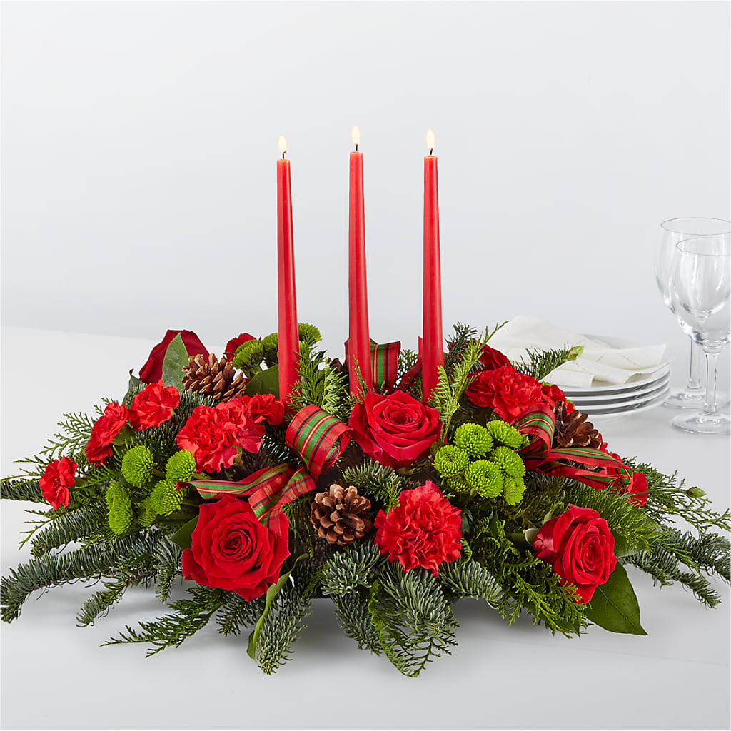 By the Candlelight Centerpiece – Simply Flowers, Los Angeles CA
