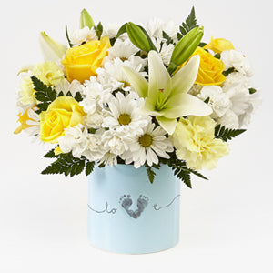 The FTD® Tiny Miracle™ New Baby Boy Bouquet