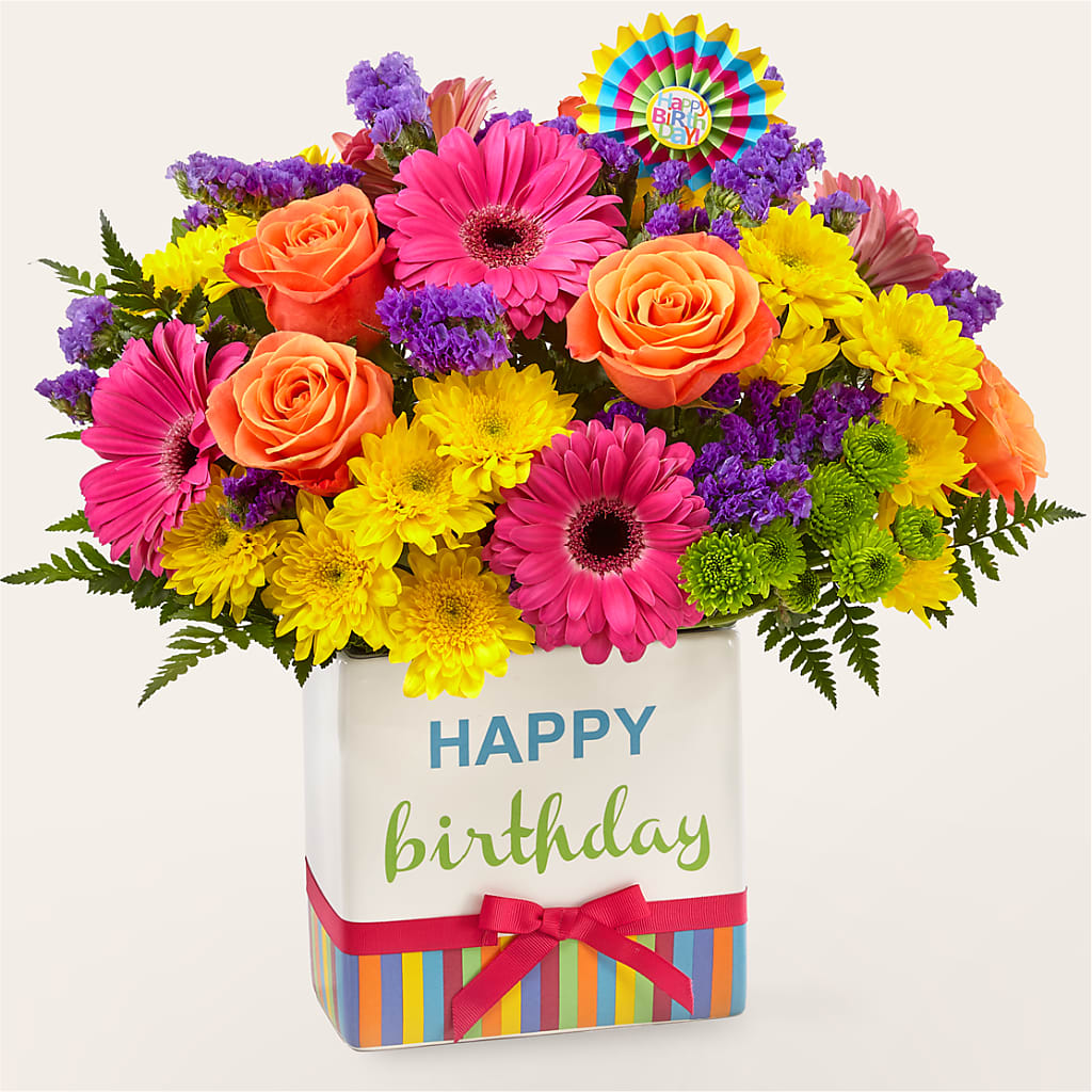 Birthday Brights Bouquet – Simply Flowers, Los Angeles CA
