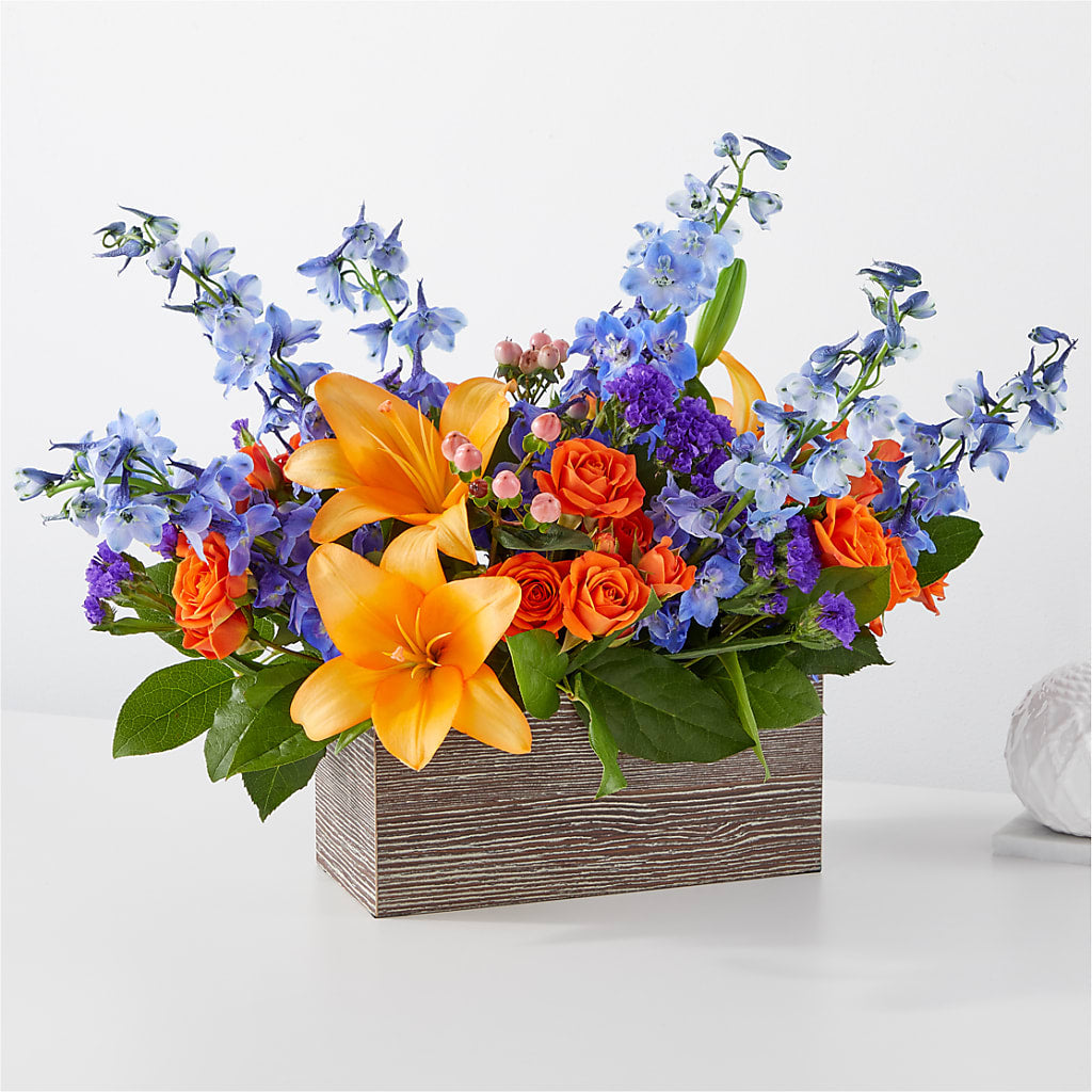 Radiant Citrus Box Bouquet – Simply Flowers, Los Angeles CA