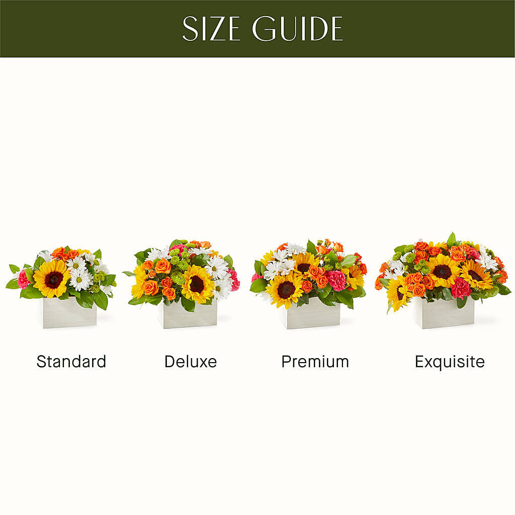 Sun-drenched Blooms Box Bouquet – Simply Flowers, Los Angeles CA