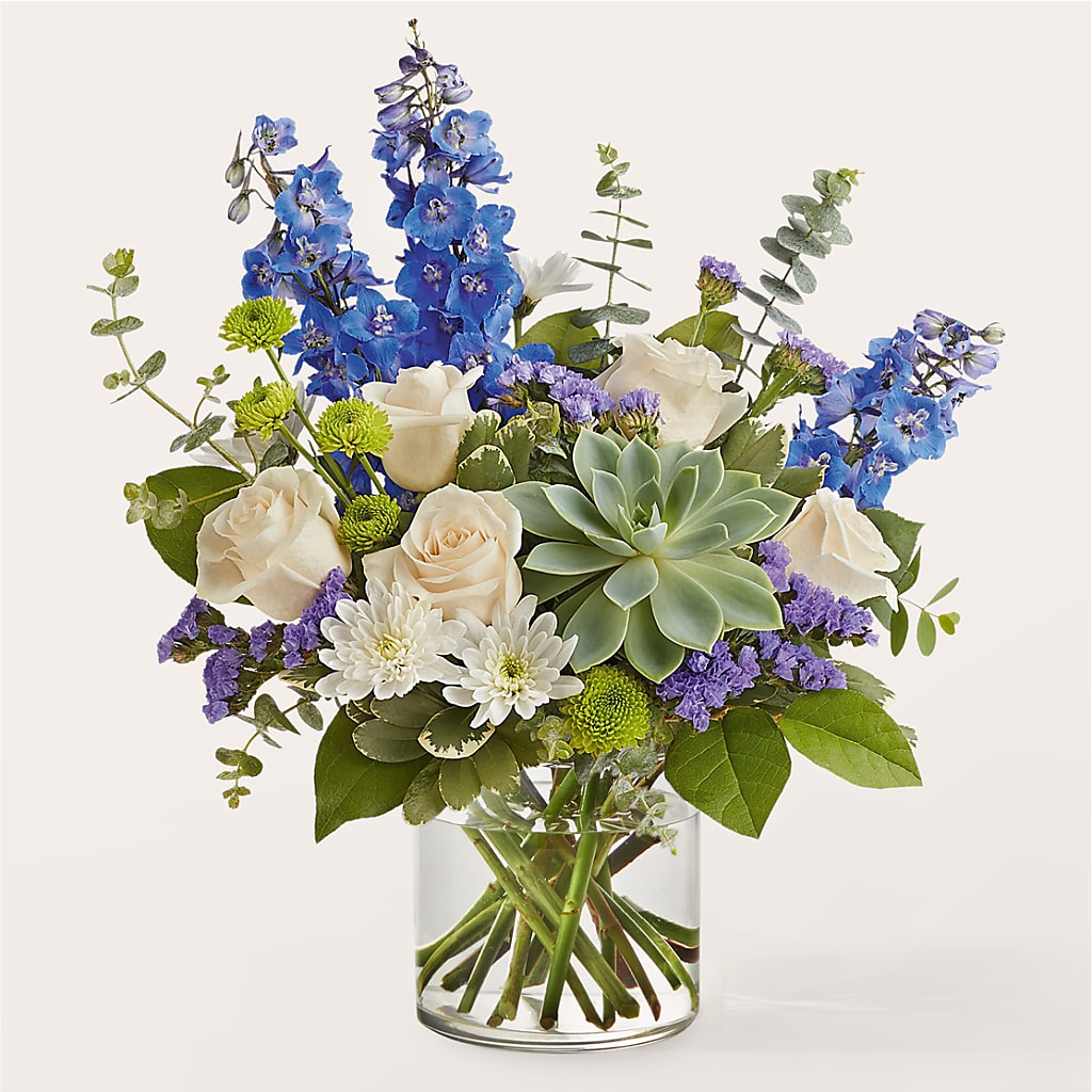 Cerulean Waves Bouquet – Simply Flowers, Los Angeles CA