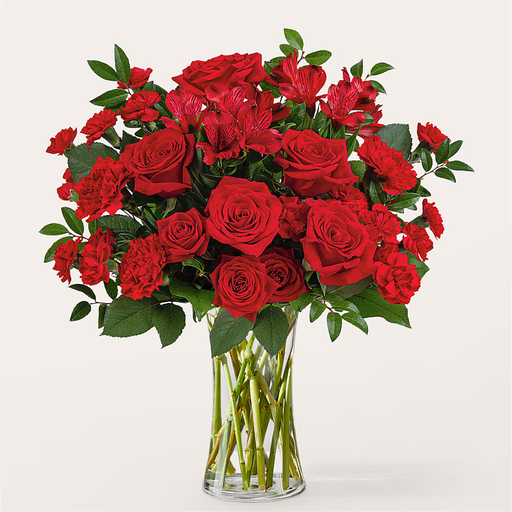 Brilliant Ruby Bouquet – Simply Flowers, Los Angeles CA