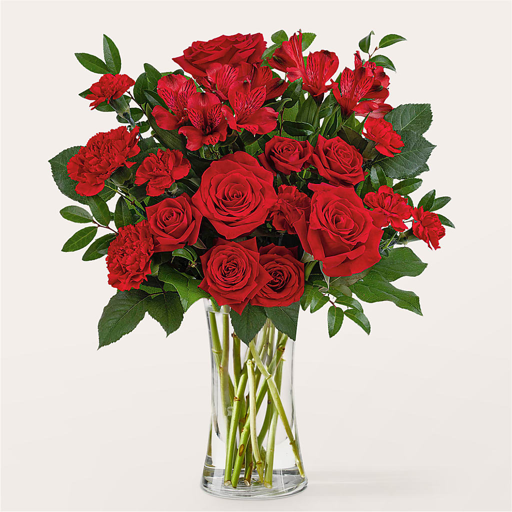 Brilliant Ruby Bouquet – Simply Flowers, Los Angeles CA