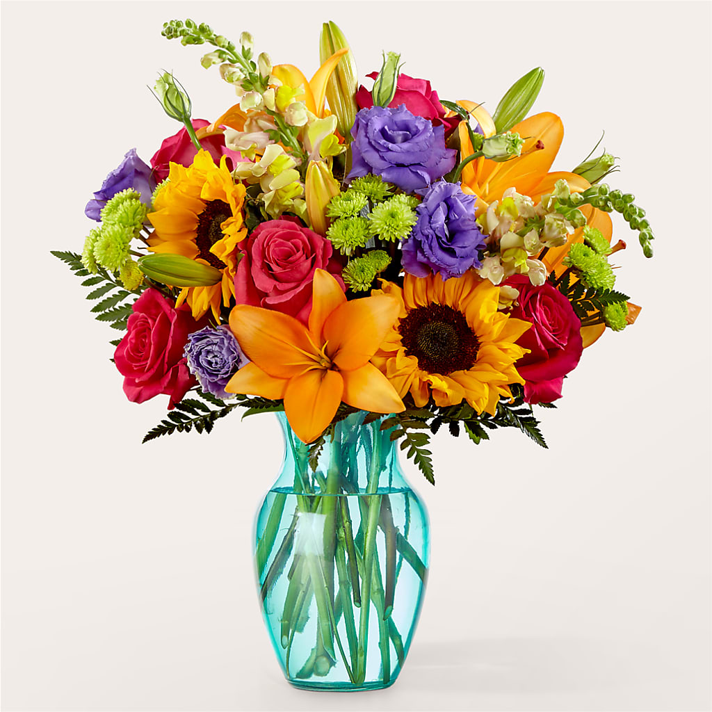 Double Rainbow Bouquet – Simply Flowers, Los Angeles CA