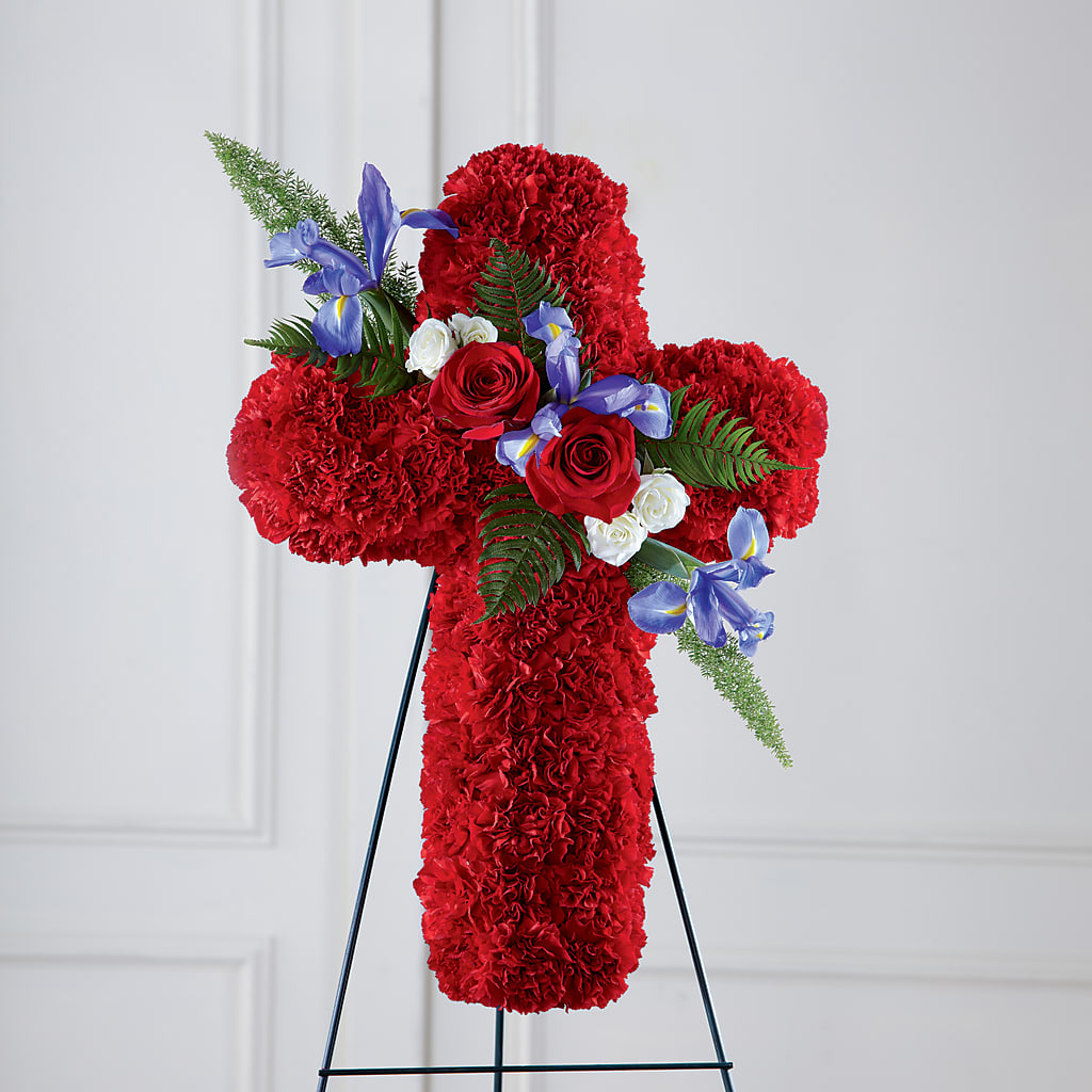 Faithful Hero Floral Cross – Simply Flowers, Los Angeles CA