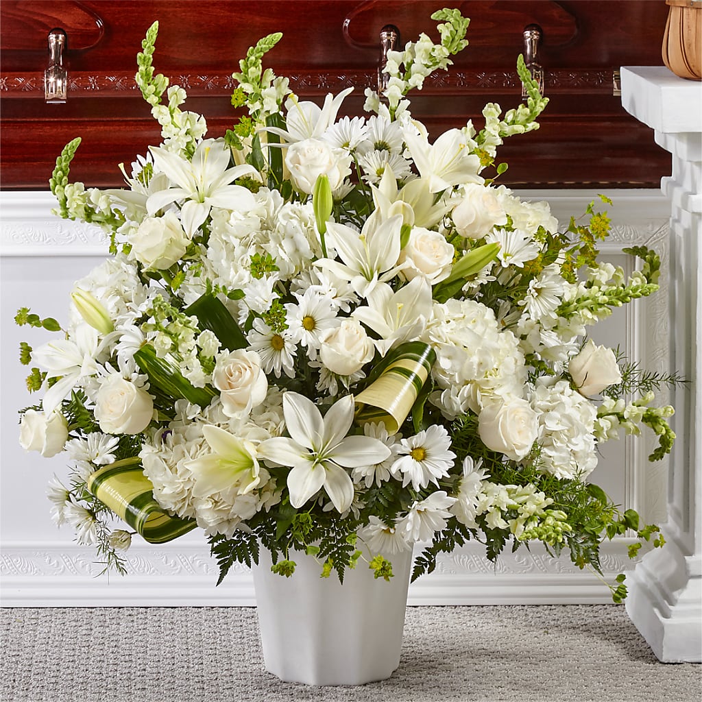 Thoughts of Tranquility Floor Basket – Simply Flowers, Los Angeles CA
