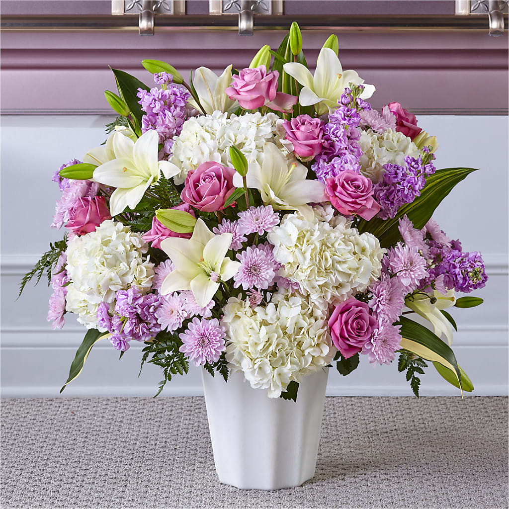 Heaven Sent Floor Basket – Simply Flowers, Los Angeles CA