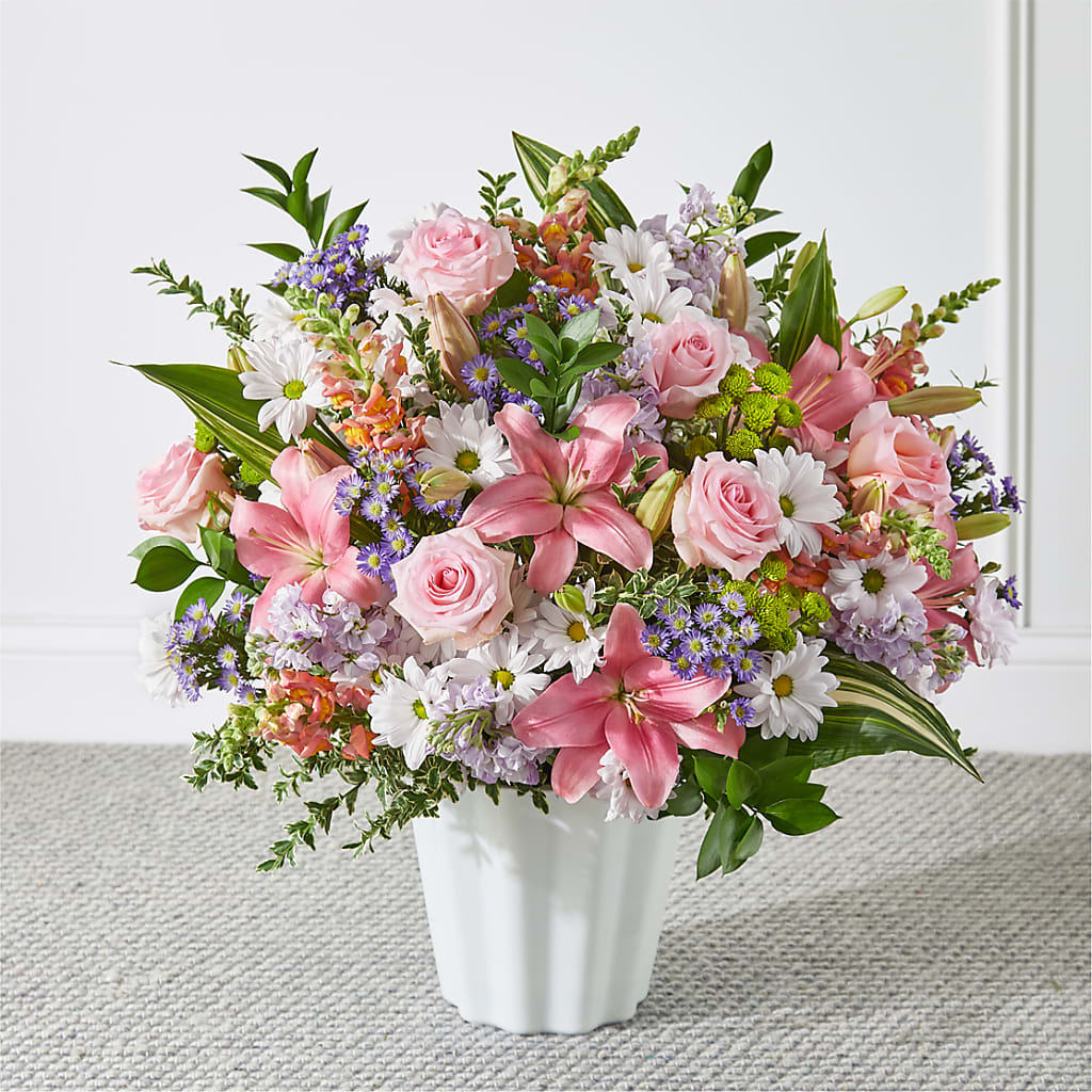 Abundant Compassion Floor Basket – Simply Flowers, Los Angeles CA