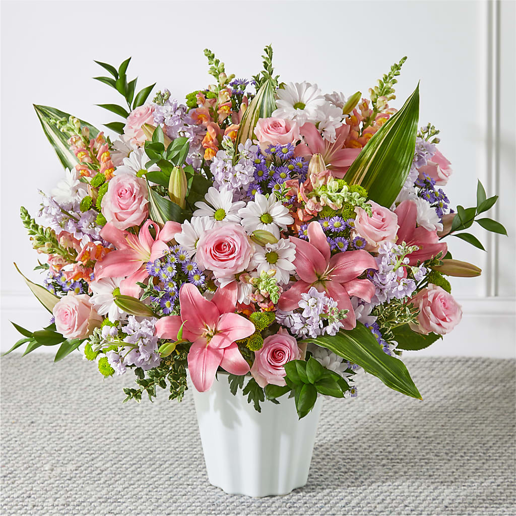 Abundant Compassion Floor Basket – Simply Flowers, Los Angeles CA