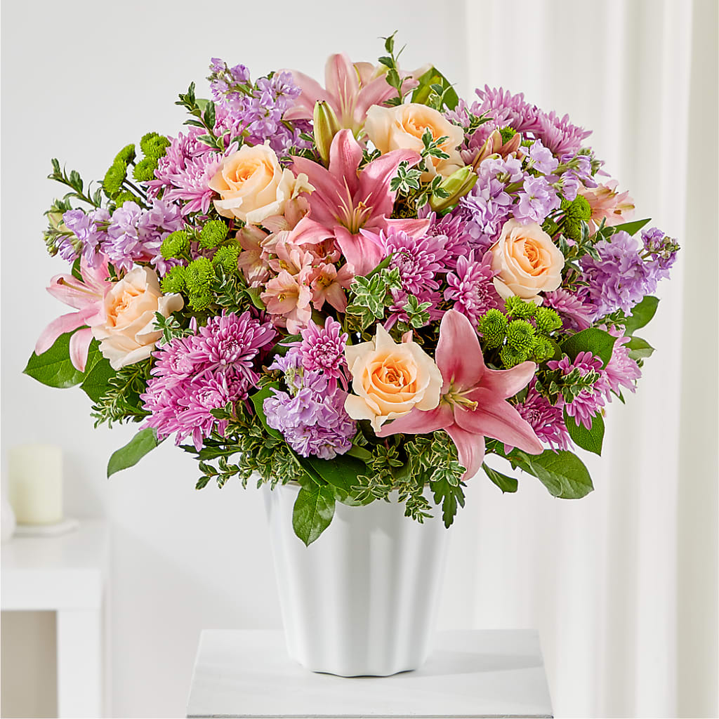 Supportive Embrace Tabletop Basket – Simply Flowers, Los Angeles CA