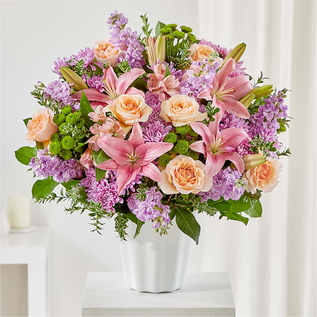 Supportive Embrace Tabletop Basket – Simply Flowers, Los Angeles CA