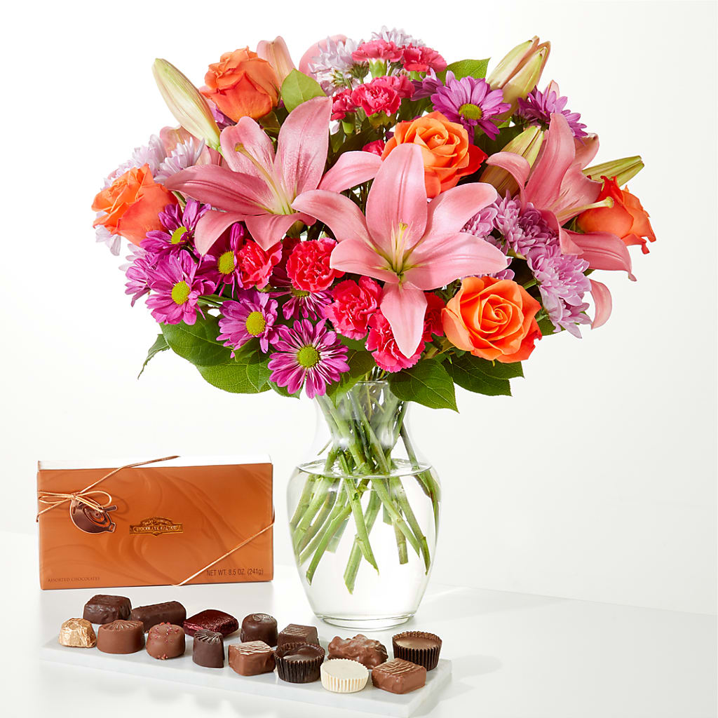 One and Only Bouquet and Chocolate Bundle – Simply Flowers, Los Angeles CA