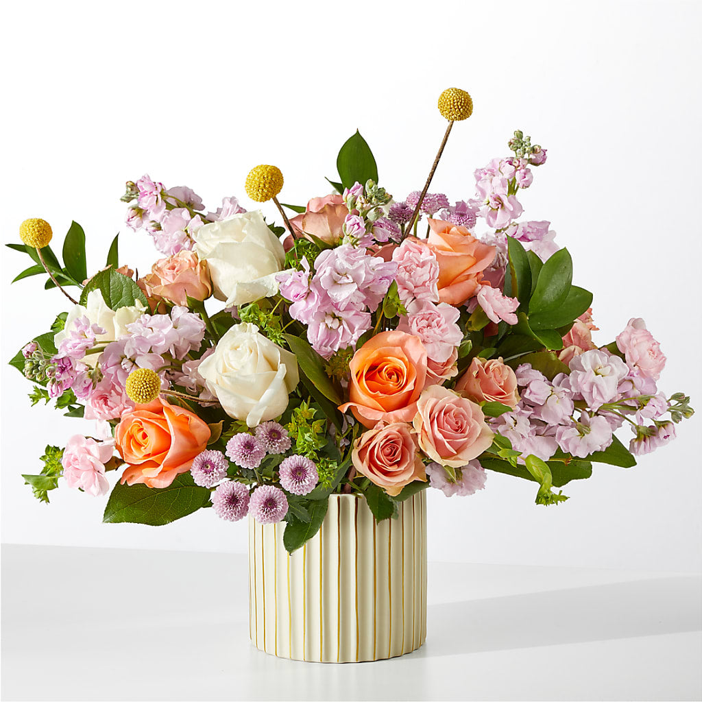 French Market Bouquet with Ivory Vase – Simply Flowers, Los Angeles CA