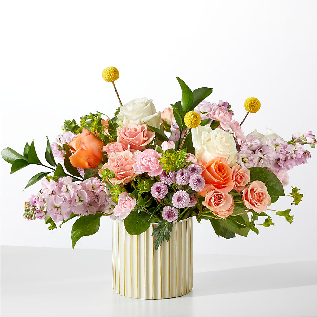 French Market Bouquet with Ivory Vase – Simply Flowers, Los Angeles CA