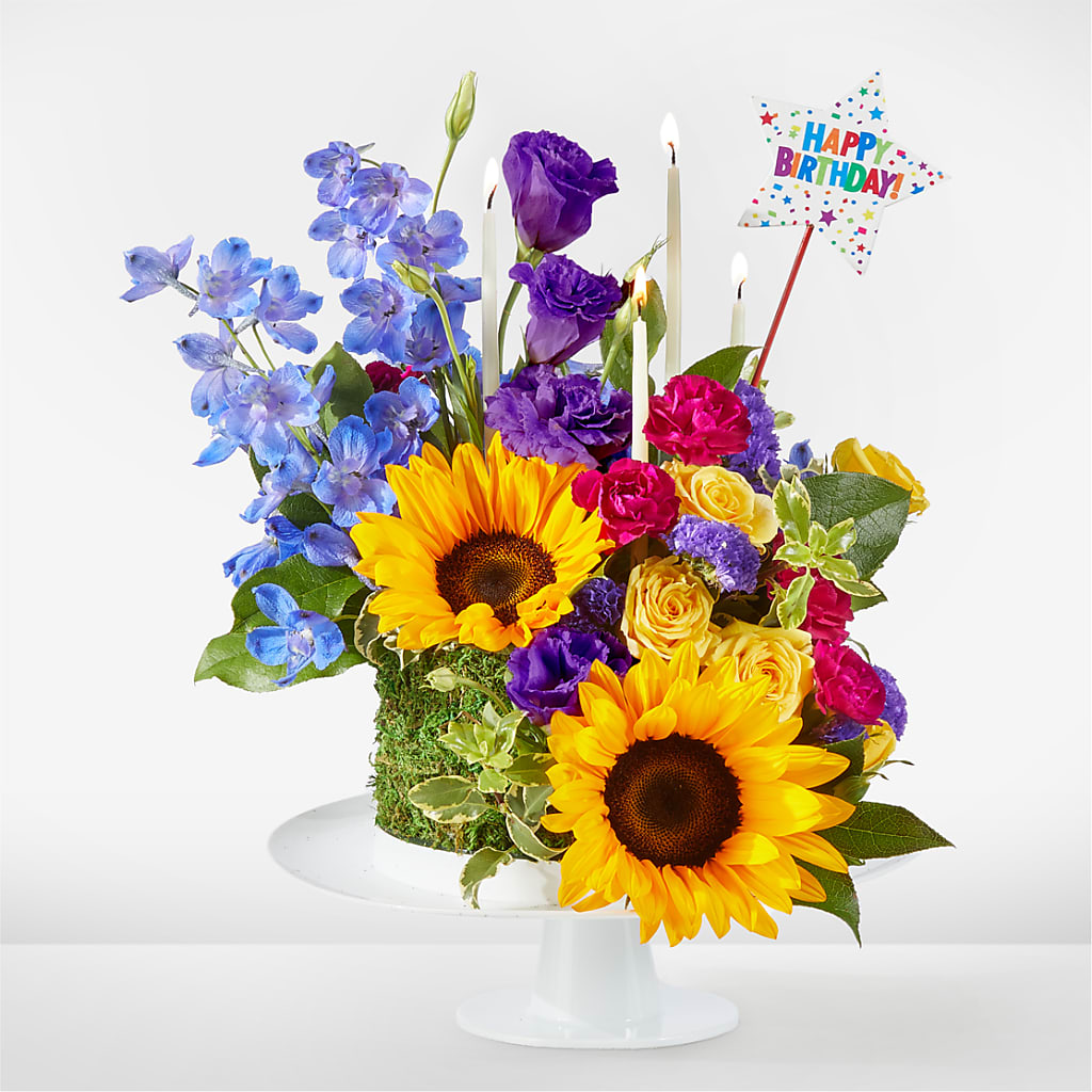 Star of the Day Floral Cake – Simply Flowers, Los Angeles CA