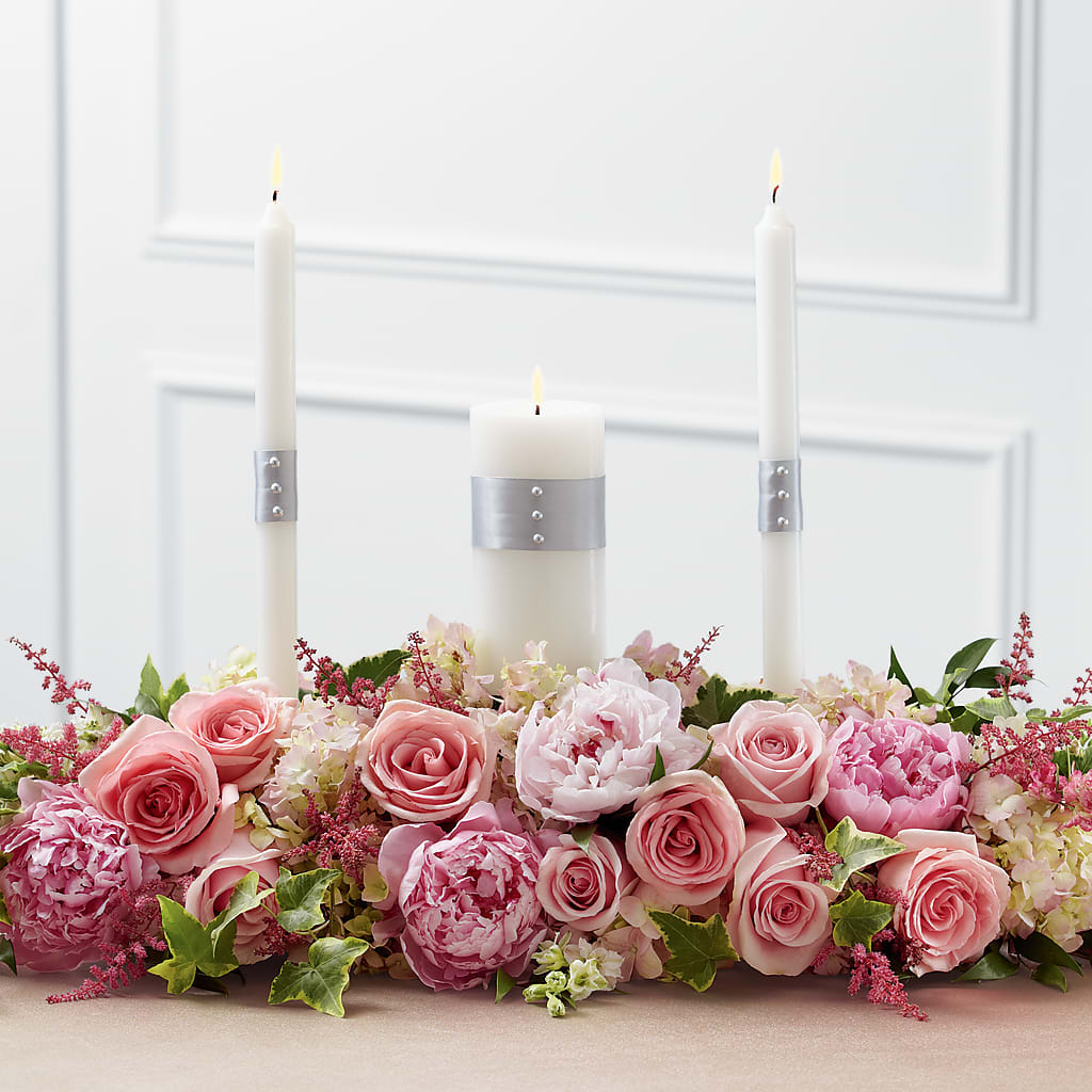 Worldwide Romance Unity Candle Arrangement – Simply Flowers, Los Angeles CA