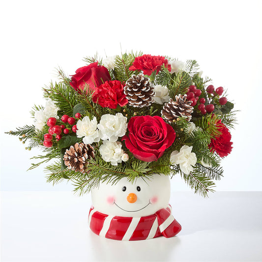 Jolly Snowman Bouquet –  Simply Flowers, Los Angeles CA