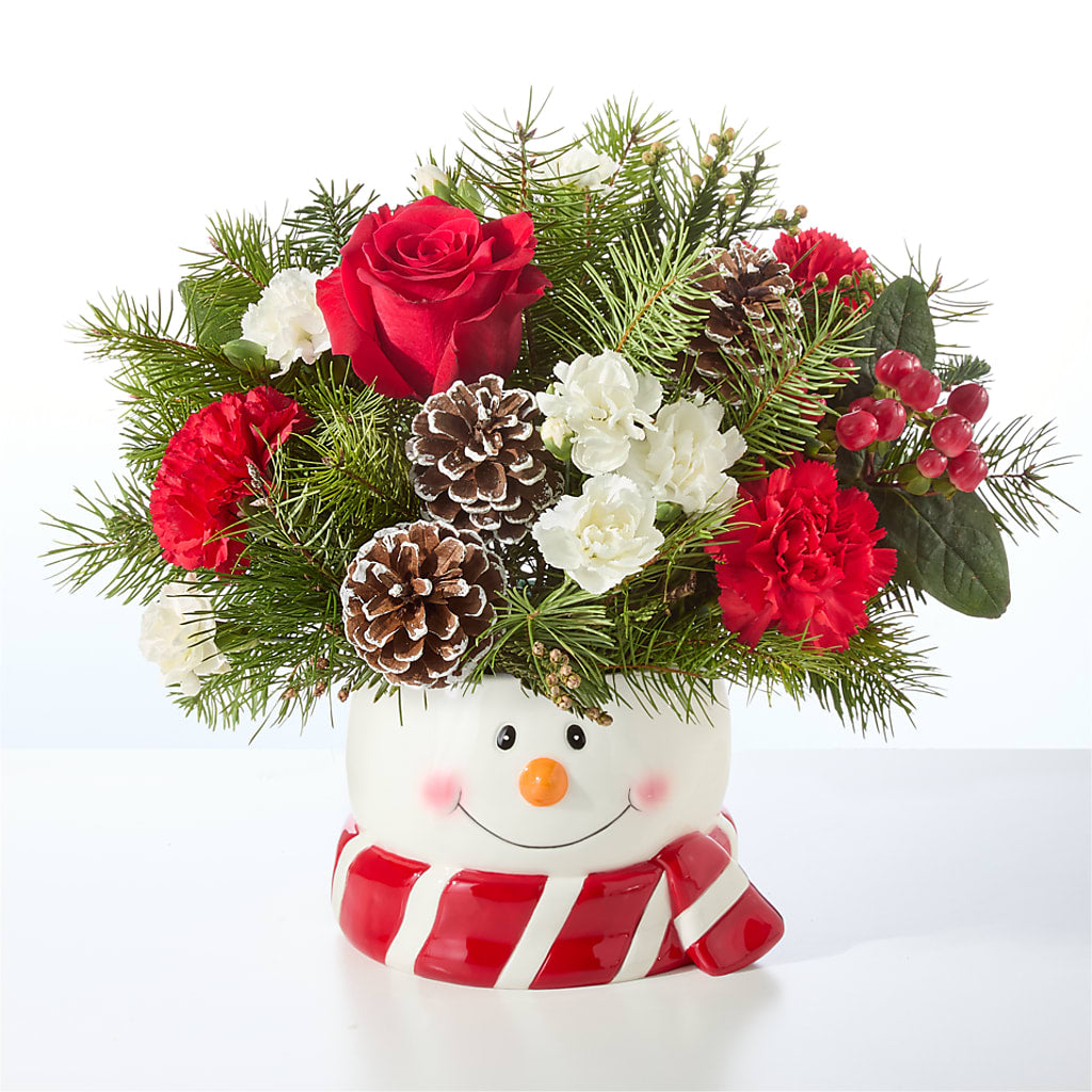 Jolly Snowman Bouquet –  Simply Flowers, Los Angeles CA