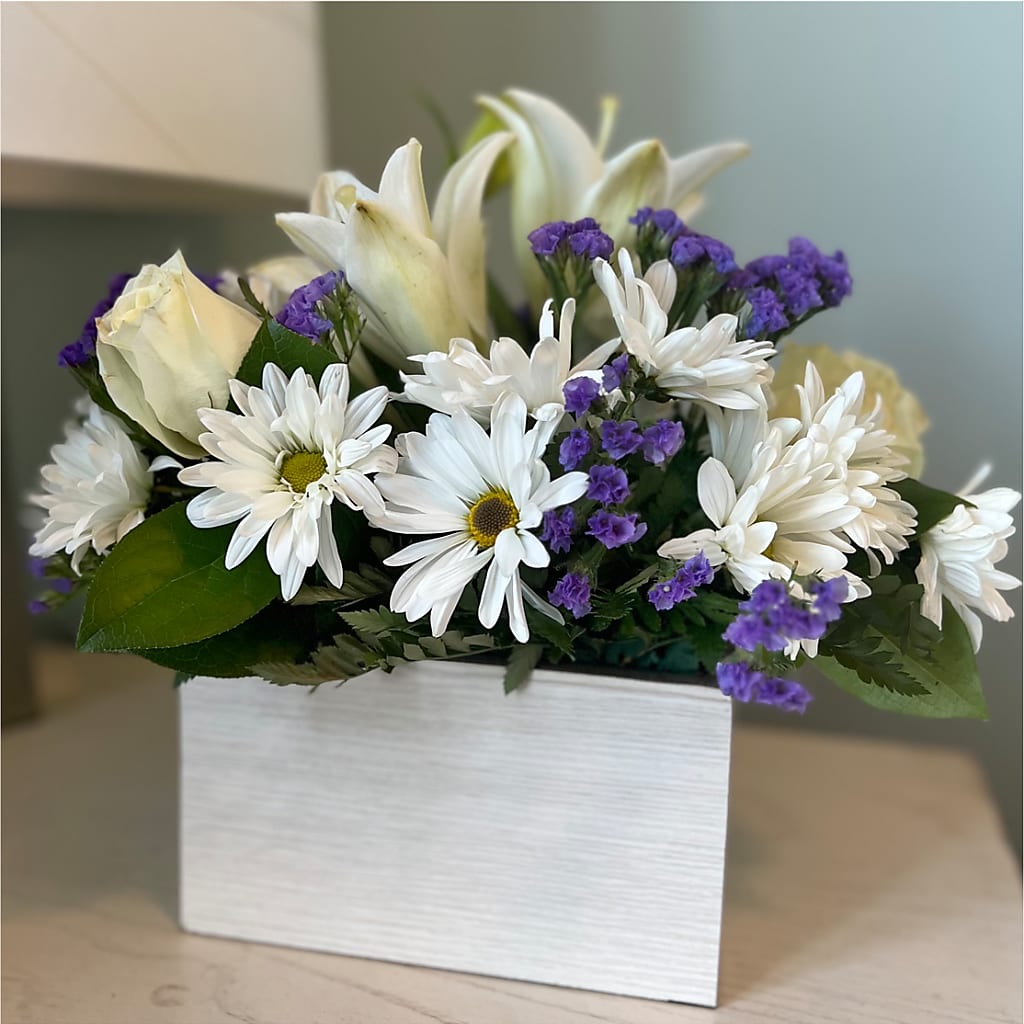 Beyond Blue Box Bouquet –  Simply Flowers, Los Angeles CA