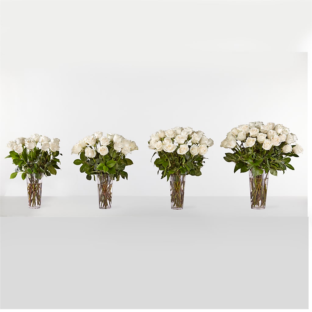 Long Stem White Rose Bouquet –  Simply Flowers, Los Angeles CA