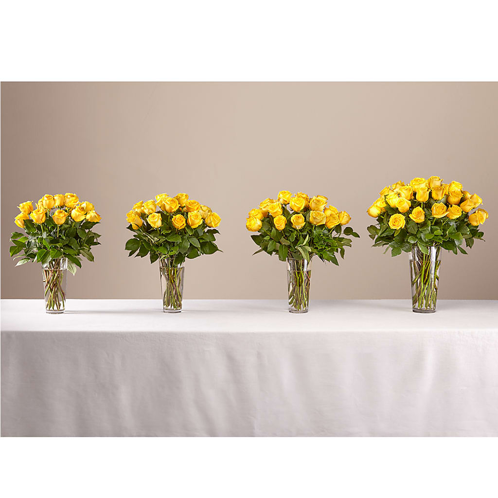 Long Stem Yellow Rose Bouquet –  Simply Flowers, Los Angeles CA