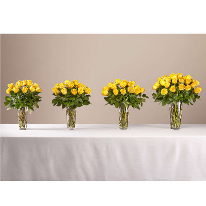 Long Stem Yellow Rose Bouquet –  Simply Flowers, Los Angeles CA