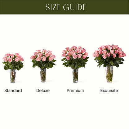 Long Stem Pink Rose Bouquet –  Simply Flowers, Los Angeles CA