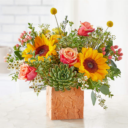 Sunflower Season Bouquet –  Simply Flowers, Los Angeles CA