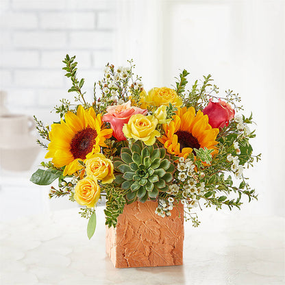 Sunflower Season Bouquet –  Simply Flowers, Los Angeles CA