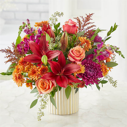 Burgundy Landscape Bouquet –  Simply Flowers, Los Angeles CA