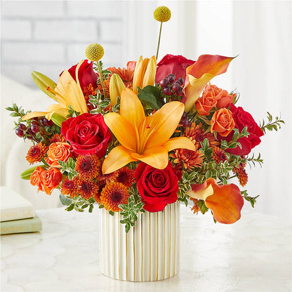Scarlet Skies Bouquet –  Simply Flowers, Los Angeles CA