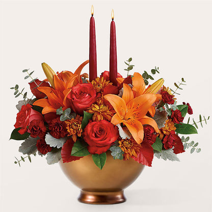 Fruits of Fall Centerpiece –  Simply Flowers, Los Angeles CA