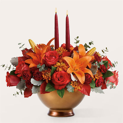 Fruits of Fall Centerpiece –  Simply Flowers, Los Angeles CA