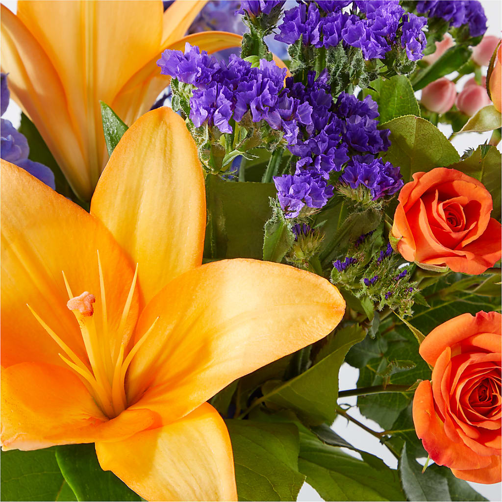 Radiant Citrus Bouquet –  Simply Flowers, Los Angeles CA