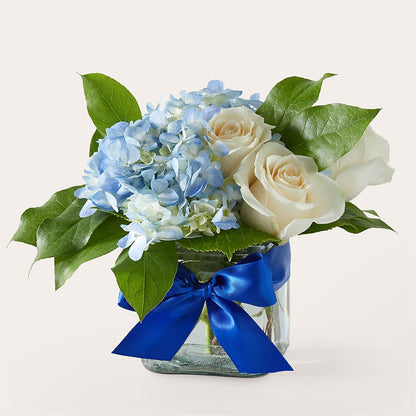 Sky Blue Delight Bouquet –  Simply Flowers, Los Angeles CA