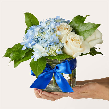 Sky Blue Delight Bouquet –  Simply Flowers, Los Angeles CA