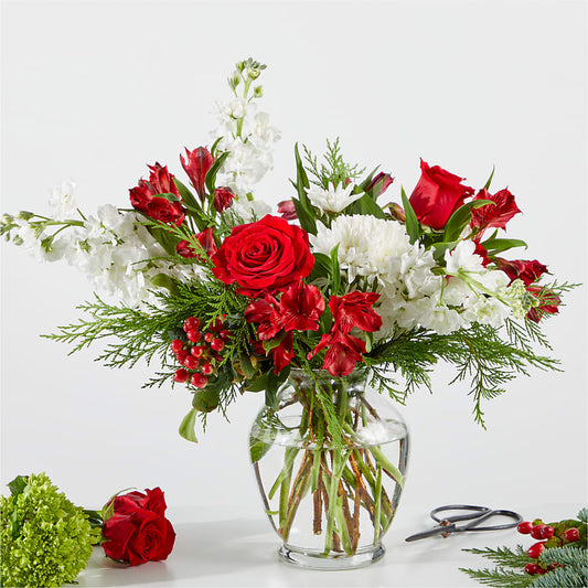 Merry Moment Bouquet – A Florist Original –  Simply Flowers, Los Angeles CA