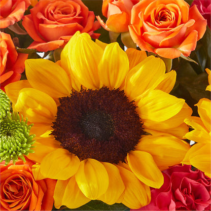 Sun-drenched Blooms Box Bouquet –  Simply Flowers, Los Angeles CA