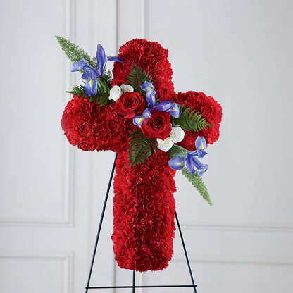 Faithful Hero Floral Cross –  Simply Flowers, Los Angeles CA