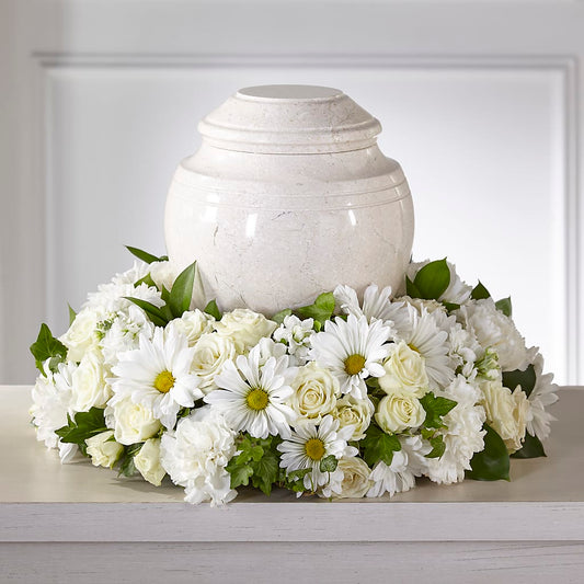 Ivory Gardens Cremation Adornment –  Simply Flowers, Los Angeles CA