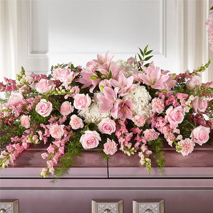 Life & Remembrance Casket Spray –  Simply Flowers, Los Angeles CA