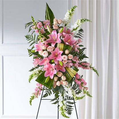 Elegant Embrace Standing Spray –  Simply Flowers, Los Angeles CA