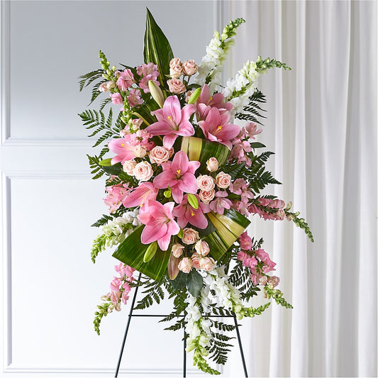 Elegant Embrace Standing Spray –  Simply Flowers, Los Angeles CA