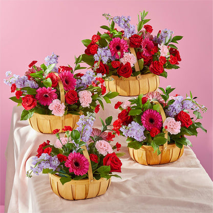 Pink Picnic Basket –  Simply Flowers, Los Angeles CA