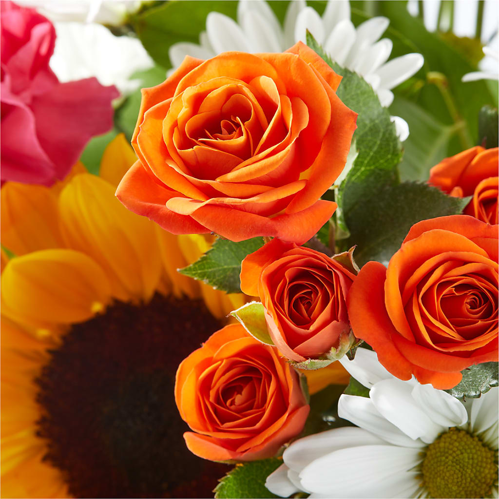 Sun-drenched Blooms Bouquet –  Simply Flowers, Los Angeles CA
