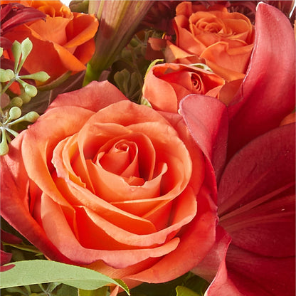 Crimson Leaves Bouquet –  Simply Flowers, Los Angeles CA
