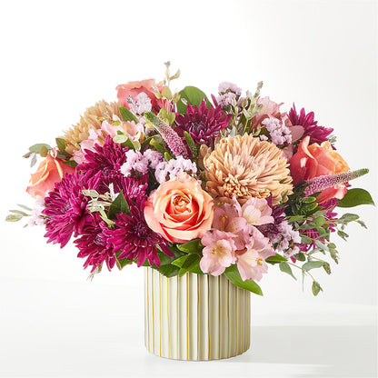 Berry Cobbler Bouquet with Ivory Vase –  Simply Flowers, Los Angeles CA