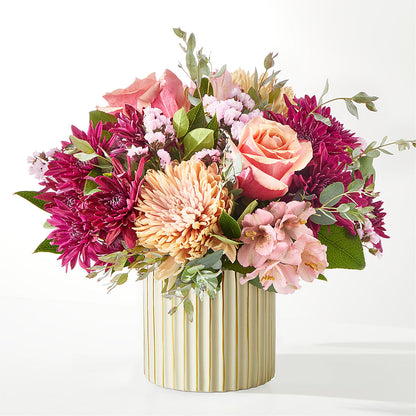 Berry Cobbler Bouquet with Ivory Vase –  Simply Flowers, Los Angeles CA