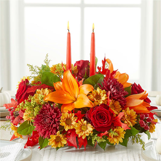 Autumn's Embrace Centerpiece –  Simply Flowers, Los Angeles CA